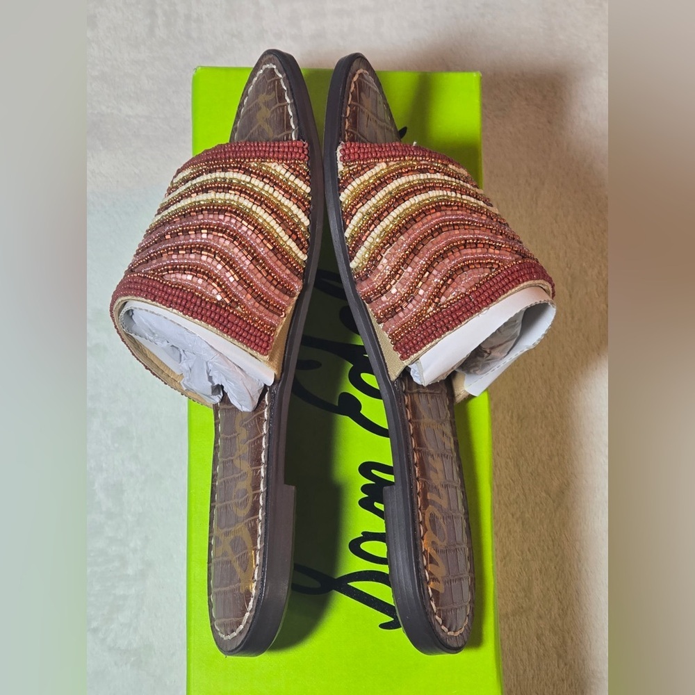 Sam Edelman Multicolor Woven Slide Sandals Women’s 6 NIB - Picture 2 of 6